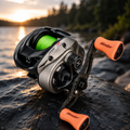 Moulinet Baitcasting MS-X léger – Frein 6 kg, bobine aluminium et double frein magnétique