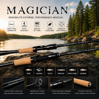 Canne MAGICIAN Toray T1100G 46T Ultra Légère