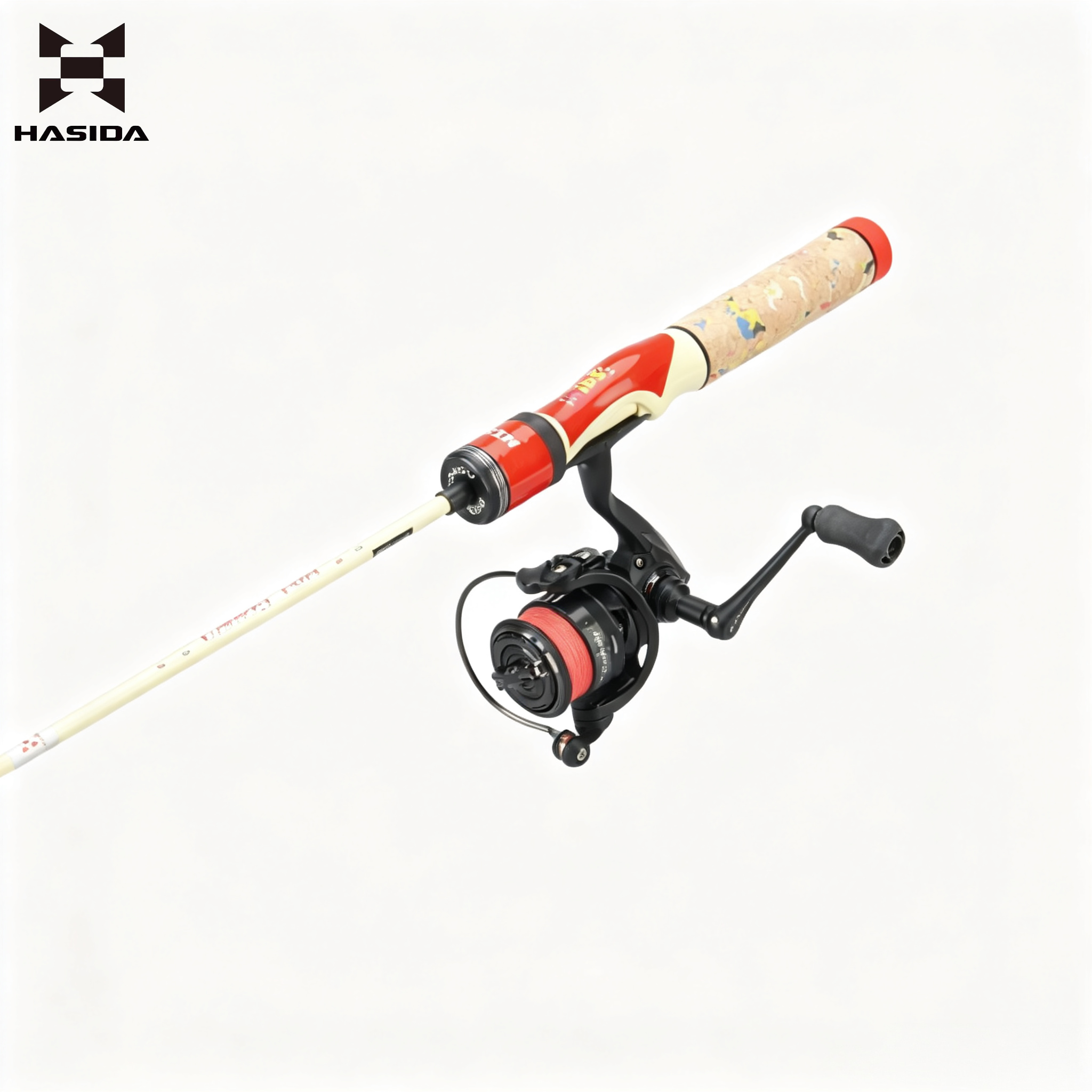 Combo Canne et Moulinet en Carbone Rose