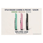 Étui rigide canne à pêche TRY&V 125cm - 3 couleurs