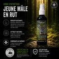 Urine Synth. Jeune Mâle en Rut 60ML - Fourrures QC