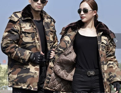 Parka d’hiver camouflage tactique unisexe