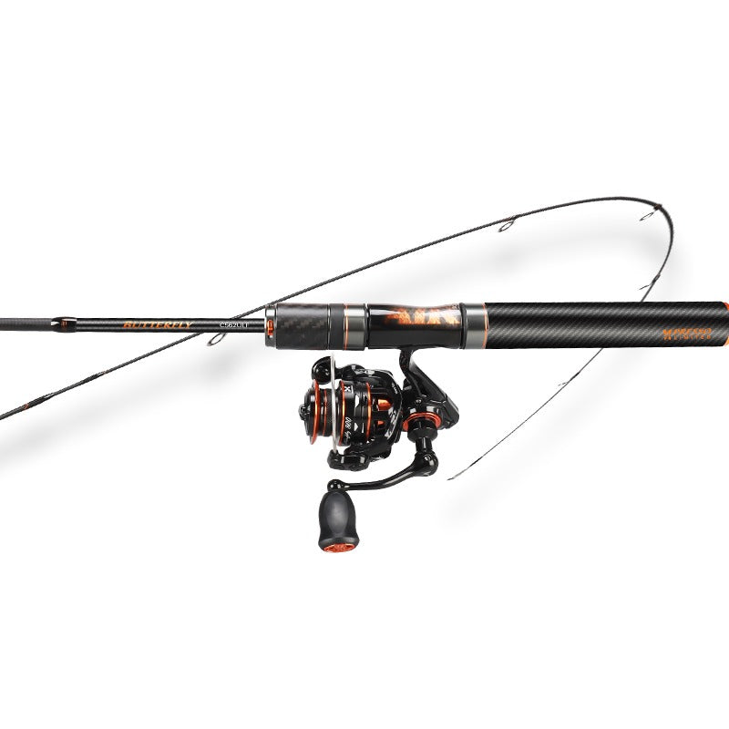 High-Performance Carbon Fishing Rod, Solid Tip, K Guide, 1.38 m to 1.98 m