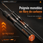 High-Performance Carbon Fishing Rod, Solid Tip, K Guide, 1.38 m to 1.98 m