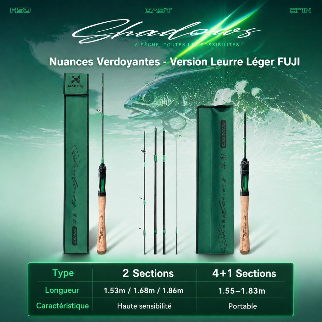 High Performance Carbon BFS Rod Fast Action 1.53 m to 1.86 m